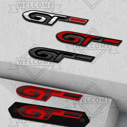 3D Car Stickers GT Front Grille Emblem Auto Body Badge Trunk Decal For Peugeot RCZ 206 308 3008 2008 5008 306 307 107 Accessorie
