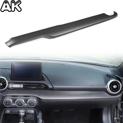 For Mazda MX-5 ND Miata Fiat/Abarth 124 2016-2026 Real Carbon Fiber Car Center Console Dashboard Cover Interior Accessories L/R