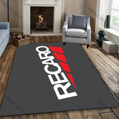 13 Styles R-Recaro Logo Pattern Printed Rug for Living Room, Bedroom, Office, Large Area,Stain Resistant Carpet,Stylish Gift Mat
