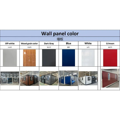 Customized Prefabricated Foldable Container Home: Weatherproof & Wind-Resistant Design Construction Site Foldable Dormitory
