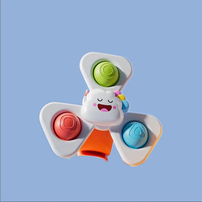 Suction Cup Spinning Cartoon Animal、Insects Spinner Toys Baby High Chair Window Gyro Stress Reliever Kids Bath Toys Gift