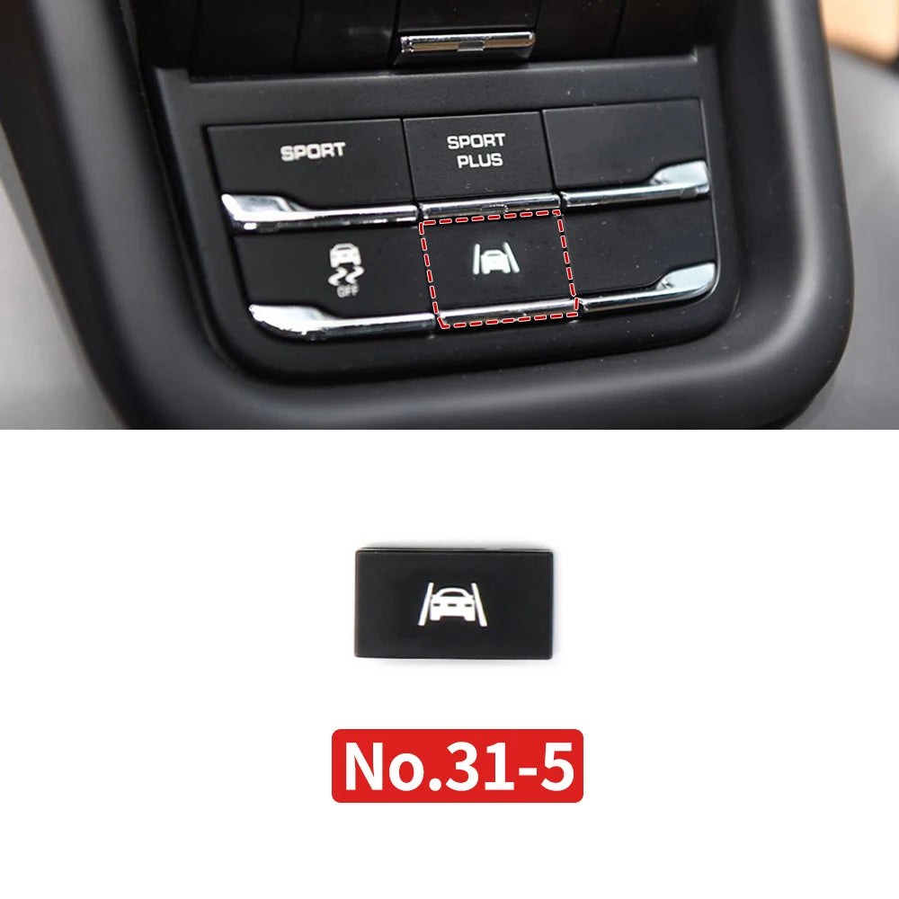 Car Center Console Multi Functional Sport Mode Start Stop Button Vehicle Stability Lane Keeping E-Power for Porsche Cayenne