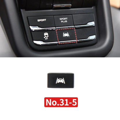 Car Center Console Multi Functional Sport Mode Start Stop Button Vehicle Stability Lane Keeping E-Power for Porsche Cayenne