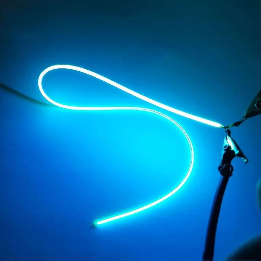 3V LED Same End Filament Flexible Ultra Slim Spiral Bulb Retro Edison Bulb Lamp Parts Diode Lighting Strip Decoration 5PCS/Pack