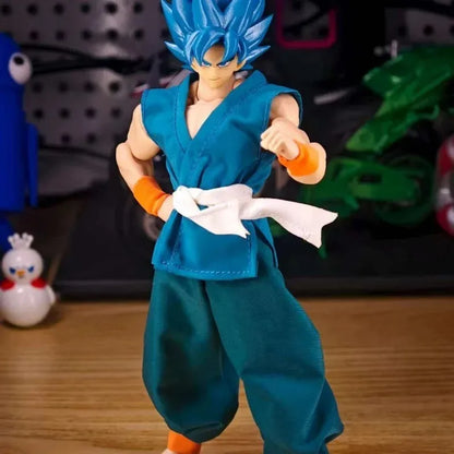 In Stock Shf 1/12 Scale Toys Goku Daoist Robe Orange Blue Uniforms Dragon Ball Series Figures Training Suit Goku Clothes Model