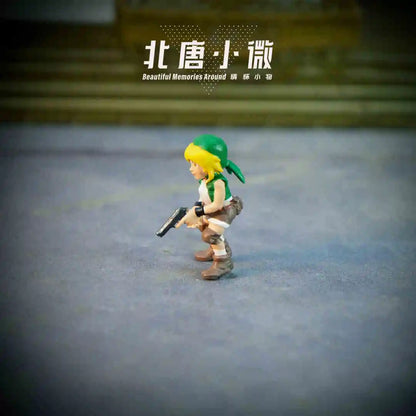 1:64 Metal Slug Genuine Tide Play Figure Snk Hand-Made Heavy Machine Gun Flame Shot Gun Doll Tank Enemy Soldier