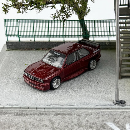 Kaido House1:64 162 BMW M3 E30 front cover open alloy die-cast miniature model, adult collection pieces,children's gifts