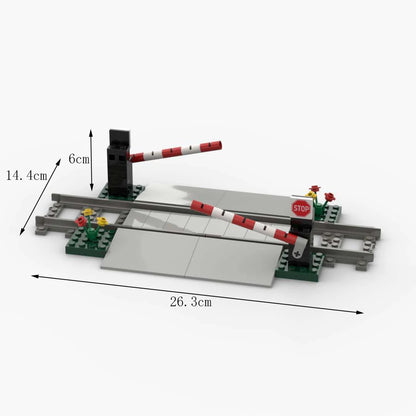MOC Train Carriage Model, Rail Transport Vehicle, Coal Transport Vehicle, Rail Lift Pole Indicator Light, Train Accessories