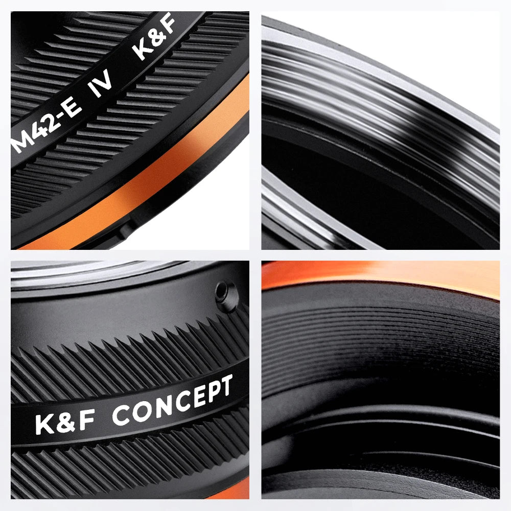 K&F CONCEPT Camera Lens Adapter for M42 Mount Lens to Sony E NEX Canon EF EOS R EOS M Nikon F Z Fujifilm FX M4/3 Leica SR Camera