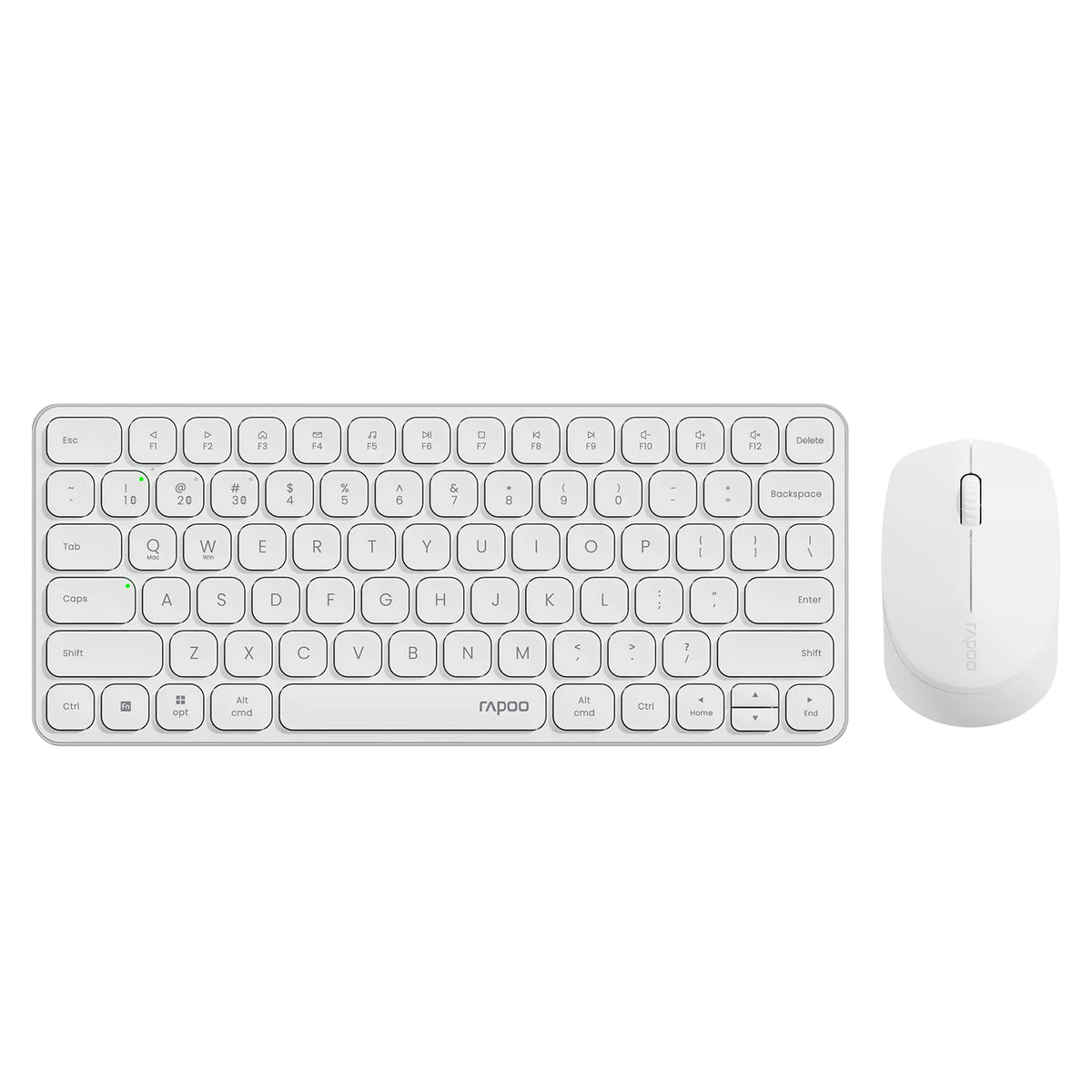 Rapoo Multi-mode Wireless Keyboard and Mouse Combo Extremely Thin English/Portuguese Keyboard Layout Easy-Connect Up to 4 Device