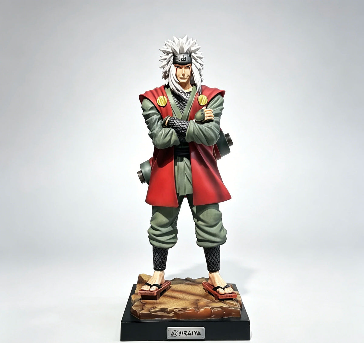 Real Shot Photos Naruto Series Standing Jiraiya Anime GK Figure Statue Model Ornament, Popular Trendy Toy Gift