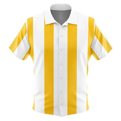 One Piece Chopper Cosplay Striped Anime Hawaii Shirt Summer Sports Leisure Men's T-Shirt Children's Clothing Tee Y2k Woman