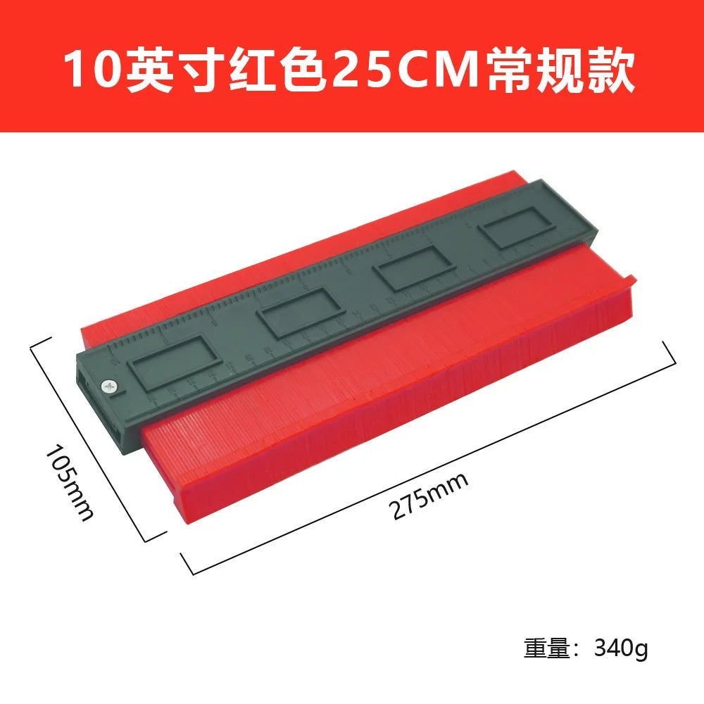 Imperial Radian Ruler, Profiling Gauge, Irregular Bend Measuring Instrument, Contour Ruler, Type Taking Device