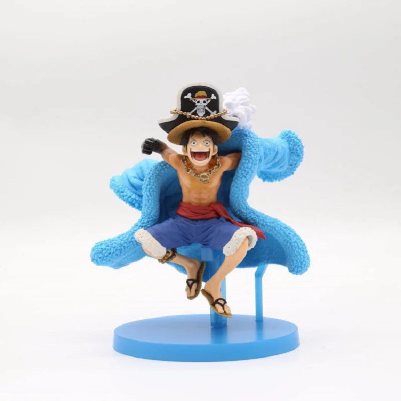 20th Anniversary One Piece Anime Figure Blue Ver.Luffy Zoro Chopper Sanji Robin Franky Usopp Nami Brook Action Figure Model Toy
