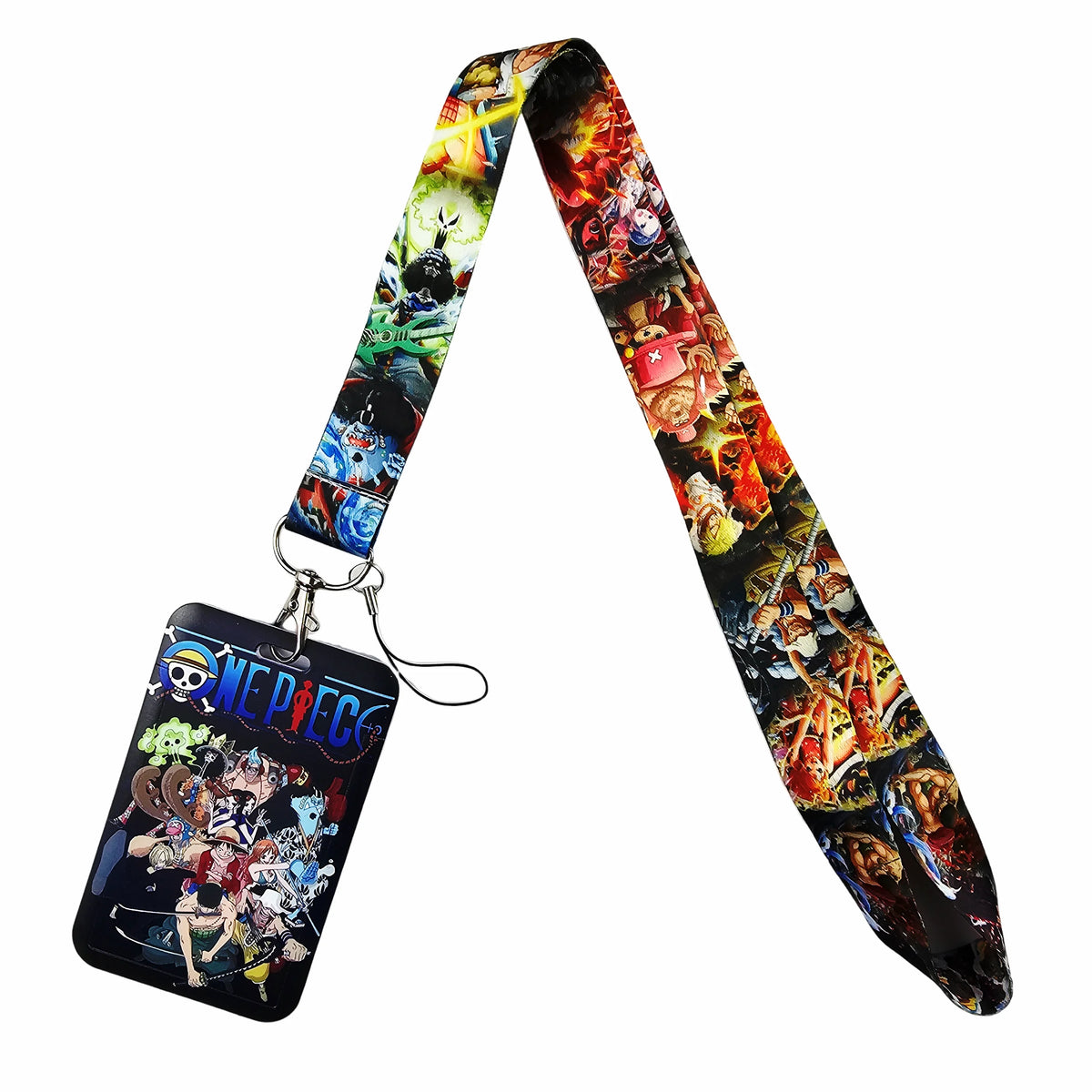 Anime Cartoon Credential Holder Keychains Neck Lanyard For Pass Card Anime Credit Card Holder Keychain Straps Wholesale