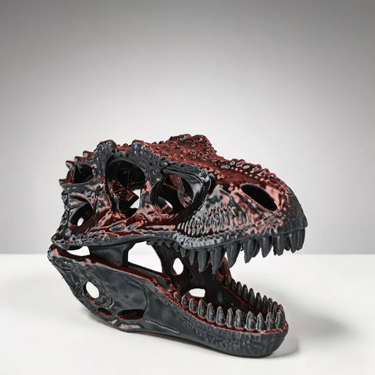 Realistic Velociraptor Skull Statue - Dinosaur Bone Replica Decor - Plastic Ornament Gift for &, Themed Room Decoration