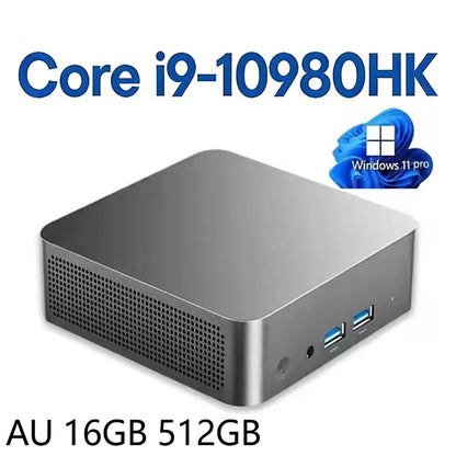 Mini PC Intel Core i9 10980HK Windows 11 Pro 16GB RAM 1TB 2TB SSD WIFI6 BT5.2 4K HD Gaming Office Study Desktop