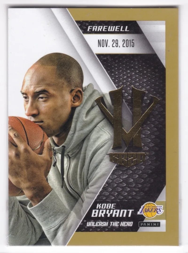 Panini 2015-16 Kobe Bryant HeroVillain NBA Basketball Trading Cards Complete Set with Rare Parallels for Hardcore Collectors
