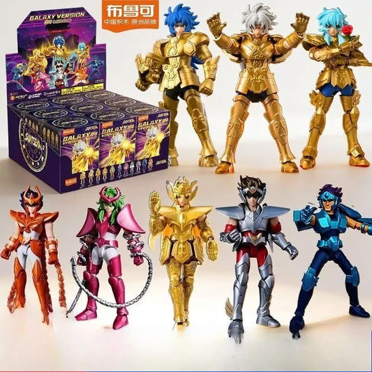 BLOKEES Saint Seiya Building Block Man Many Stars Edition Golden Zodiac 4nd Virgo Shaka Gemini SAGA Assembly Model Toy Gift