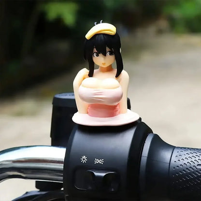 1/2pcs Car Phone Holder Bikini Beach Girl Cartoon Anime Cute Kanako Chest Shaking Ornaments Car Dashboard Decoration Interior