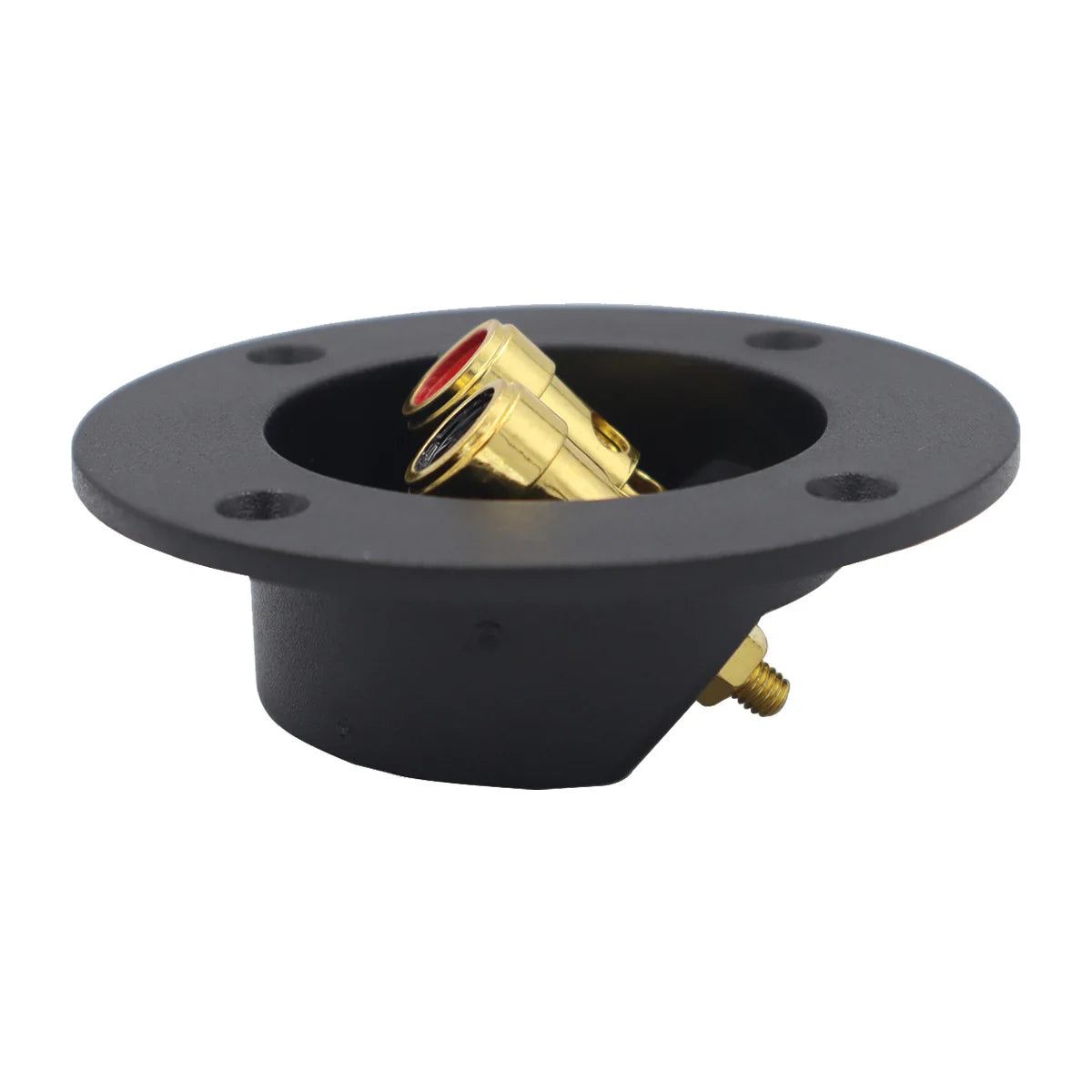 Square Pillar Speaker Cable Hole 48-75) Box Circle 2 Copper (install Wire Junction Acoustic Terminal Binding Post Support Amt