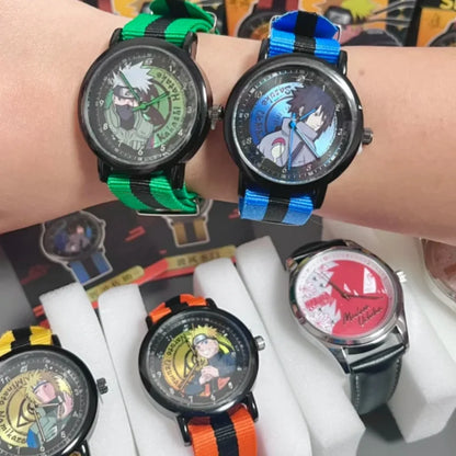 EAKI Hot Original In Stock Naruto Shippuden Kakashi Sasuke Madara Watch Blind Box Anime Figure Trendy Watch Toys Boys Gifts
