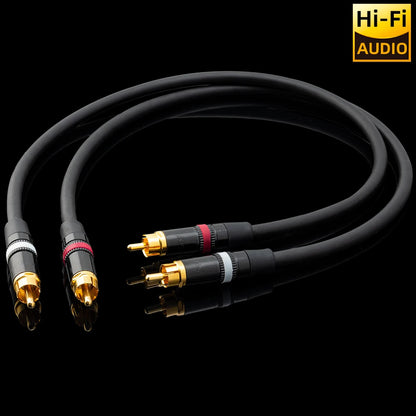 ■ Japan Mogami 2549  HIFI RCA to RCA Audio Interconnect Cable OFC Conductors Gold Plated Plug for Studio Monitor DAC Preamp