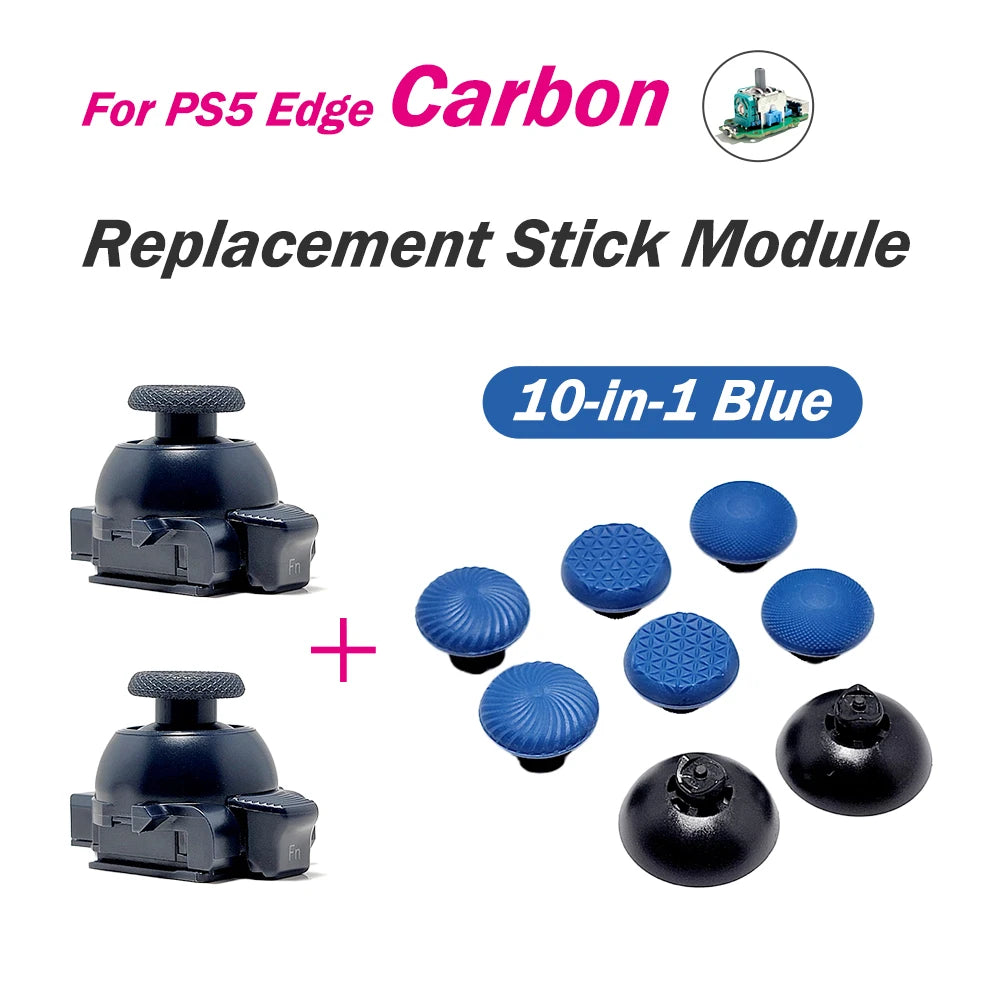 Replacement Stick Module for PS5 Edge Controller TMR Joystick Adjustable Tension Module 3D Analog ThumbStick Anti-Drift Durable