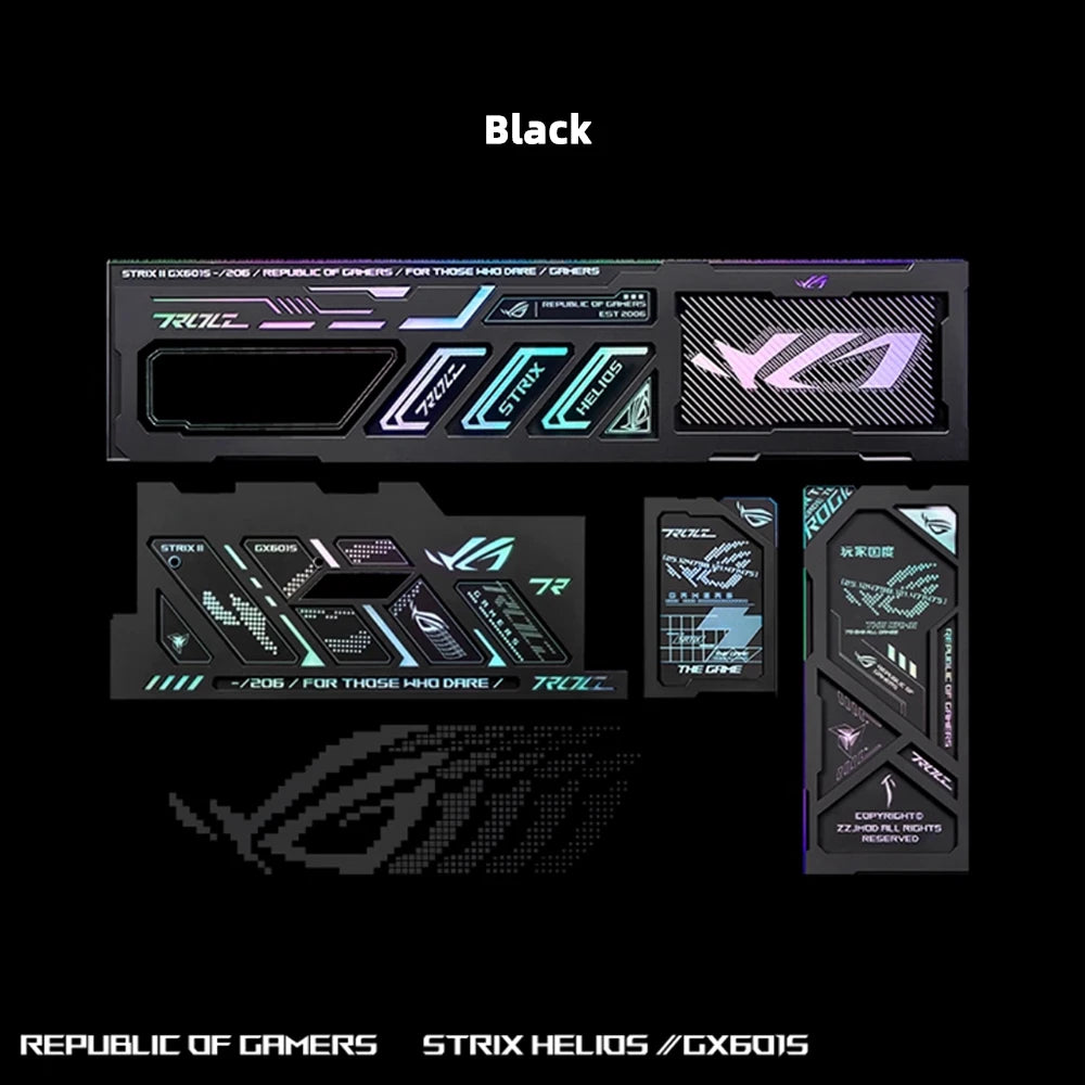 4pcs ASUS ROG GX601S Case Panel Magnet ATX PC Shroud 5V3PIN ARGB DATA Monitor DIY Gamers Refit Chassis Cabinet MOD New Arrival