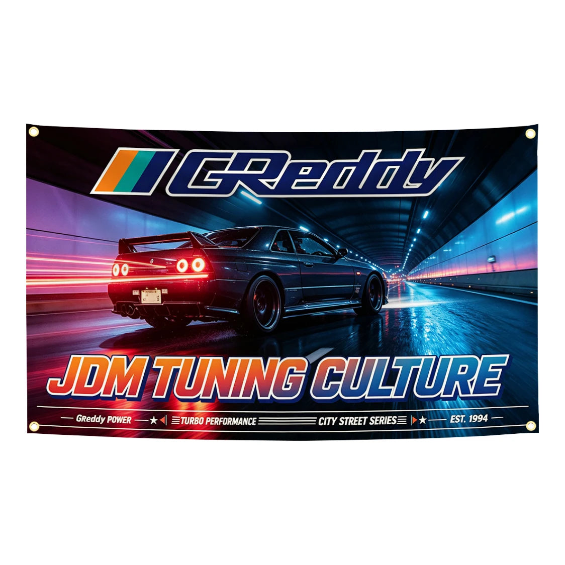 60x90cm 90x150cm 120x180cm GReddys JDM Racing Flag Tapestry Banner Japanese Auto Modify Garage Wall Hanging Flag Decor