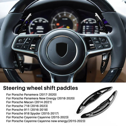 Car Steering Wheel Paddle Shifter Cover ABS for Porsche Panamera Macan Cayenne 718 911 Trim Accessories