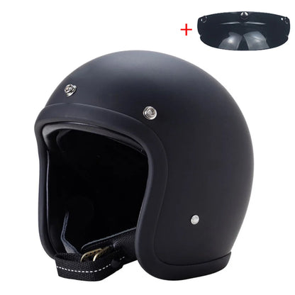 Retro 500TX Open Face Motorcycle Helmet Genuine Vintage Scooter Riding 3/4 Jet Casco DOT Approved Moto Capacete BLD