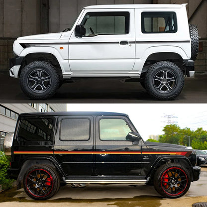 For SUZUKI JIMNY JB74W JB64W Car Door Side Stickers Auto Boby Stripe Decal Kit Waterproof Vinyl Film Car Accessories Exterior