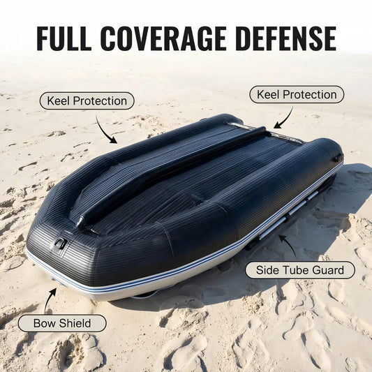 Inflatable Bottom Protection Cover, Size 9.84 Feet × 7.87 Inches, Suitable for Wear-Resistant Protection of Rubber Boats