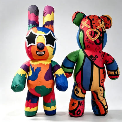 Giant Panda Inflatable Costume Street Funny Polar Bear Mascot Costume Party Role Playing Plush Inflatable Mascot Costume