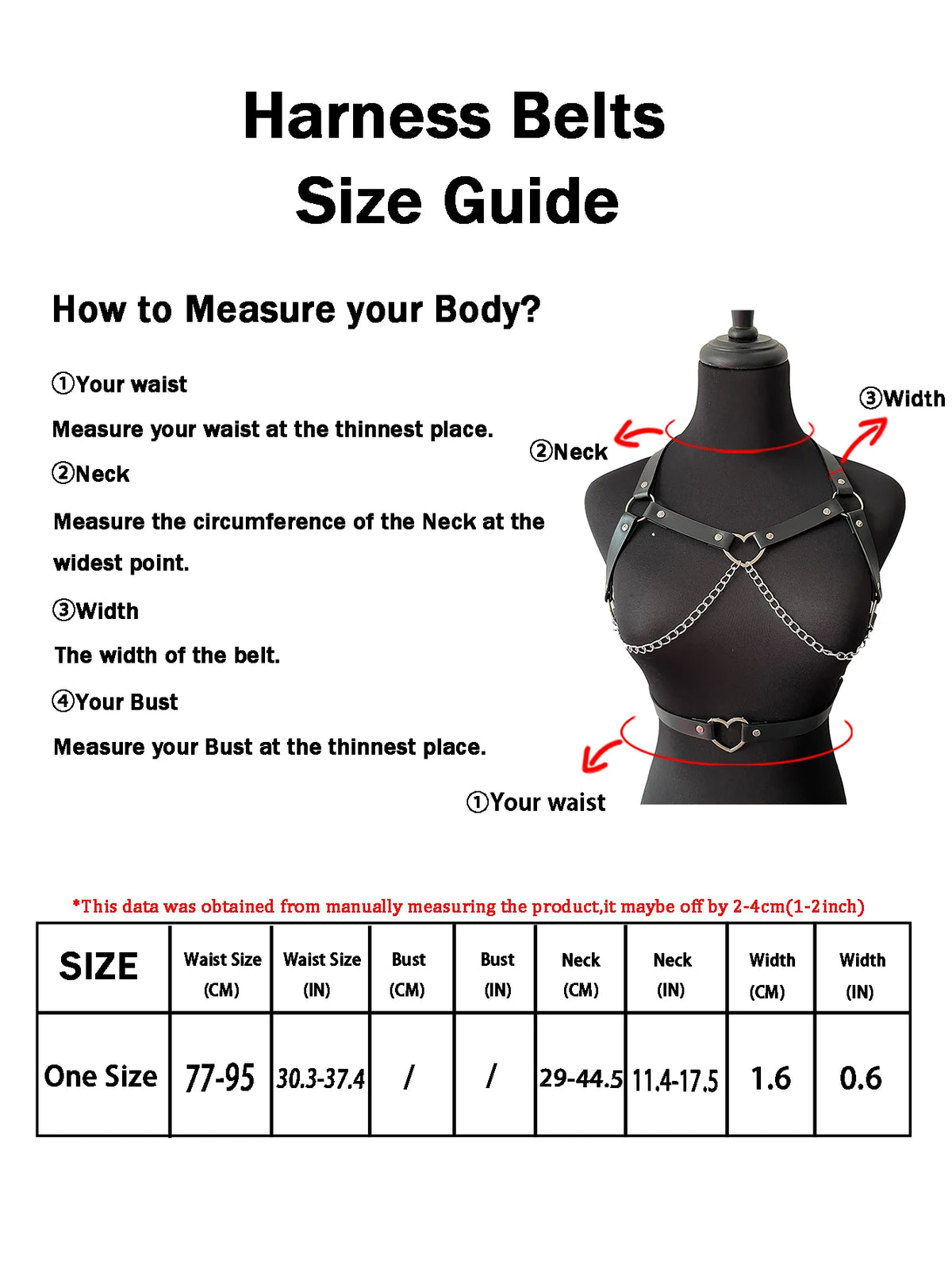 Women's Fashion Sexy Street Style Harness Belt Cool Punk Rock PU Leather Belt Gothic Exotic Clothing Accessorie for Party