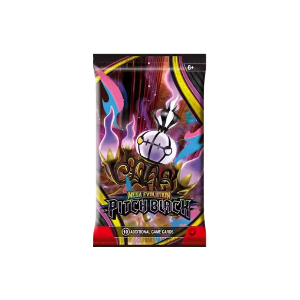 New Pokémon TCG Mega Evolution PITCH BLACK Booster Display Box -1-36 Packs Sealed English Version Game Collection Card Gift
