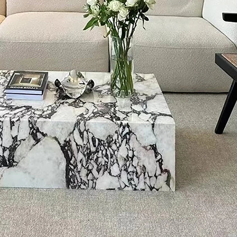Rectangular Unique Coffee Table Luxury Italian Designer Large Coffee Table Modern Marble Table Basse Salon Living Room Furniture
