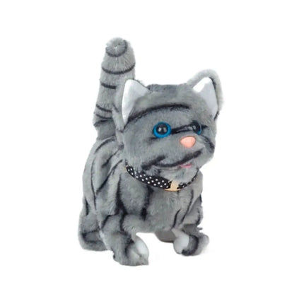 Cute Electronic Pet Voice Control Robot Cat Meow Cat Toy Walking Cat Plush Doll Simulation Cat
