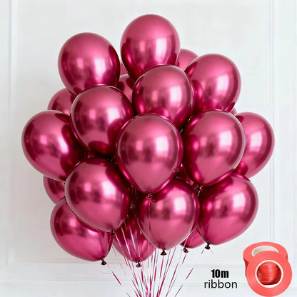 100pcs Metallic Helium Balloon 10inch 1.8g Small Balloons Chromium Purple Balloon Birthday Party Decoration Wedding Festival