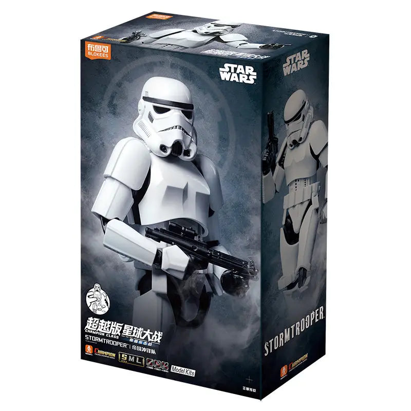 Original Blokees Star Wars Champion Class The Mandalorian & Grogu Assembly Movable Action Model Figures Collection Peripheral