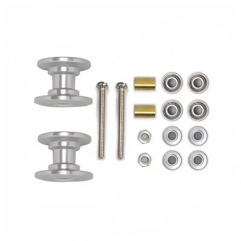 2Pcs RC 4WD Accessories - Suitable for Tamiya 94945 13-12mm Lightweight Two Guide Wheels