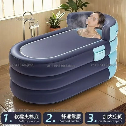 Bath Bucket Folding Adult Bathtub Bath Bucket Full Body Bath Bucket Inflatable Bathtub Household