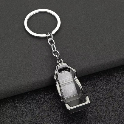 Stainless Steel Car Keychains Brake Disc Turbocharger Gear Design Keyrings Creative Mechanical Car Parts Keychain Gift for Men