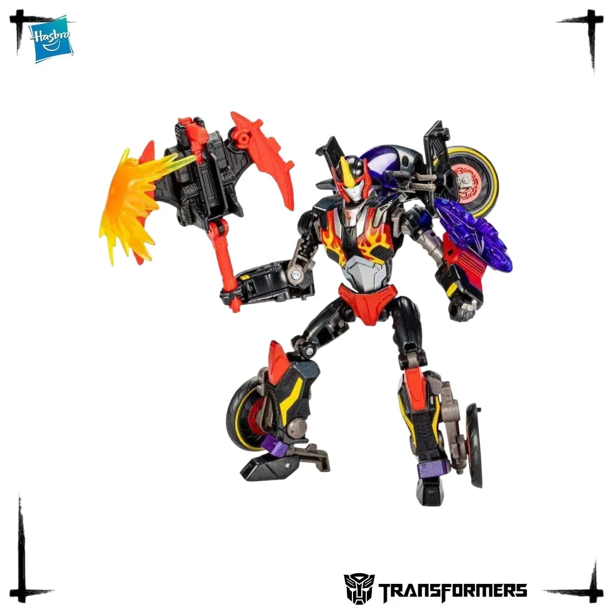 Official First Edition Hasbro Transformers Shattered Glass Flamewar Fireglide Action Figure Decepticon Collection Toy