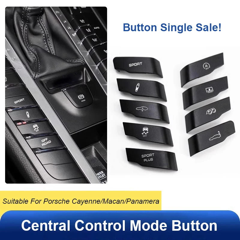For Porsche Cayenne Macan Panamera Car Air Conditioner Panel Central Control Multifunctional Switch Button Interior Modification