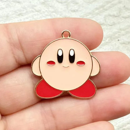 10Pcs/lot Cute Cartoon Enamel Charms Pendant for Cosplay DIY Earrings Jewelry Make Bracelet Earrings Handmade Accessory