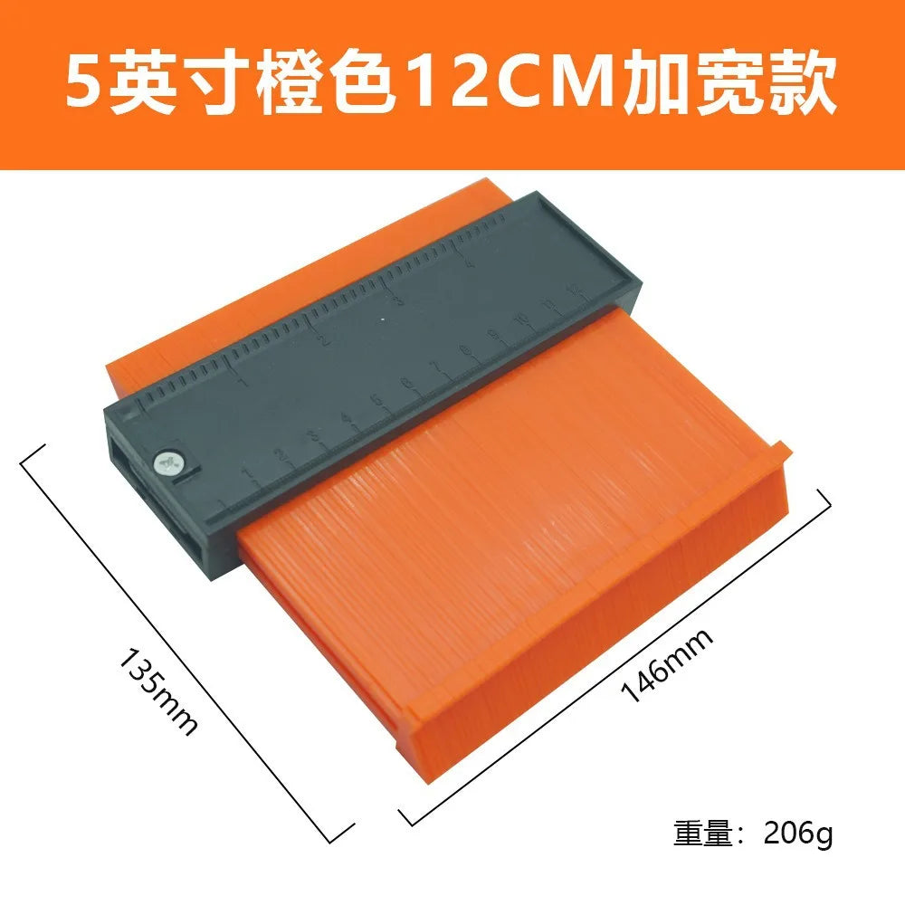 Imperial Radian Ruler, Profiling Gauge, Irregular Bend Measuring Instrument, Contour Ruler, Type Taking Device
