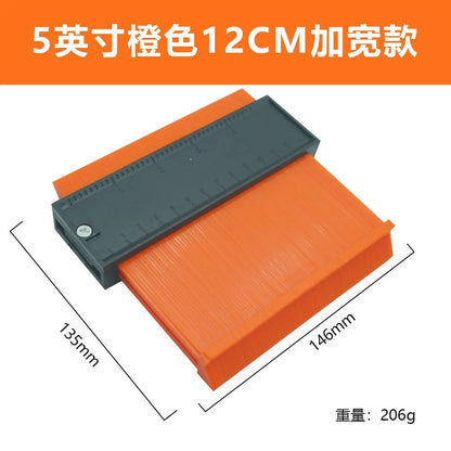 Imperial Radian Ruler, Profiling Gauge, Irregular Bend Measuring Instrument, Contour Ruler, Type Taking Device