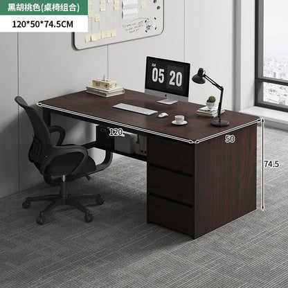 Bedroom Computer Desk Desktop Desk Chair Combination With Drawers Office Desks White Gaming Workstations Escritorio Furniture
